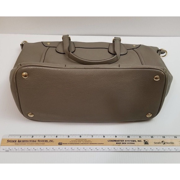 RARE Coach Mickie Gray Smooth Leather Satchel Purse Handbag Crossbody Bag 25032E - Picture 11 of 12